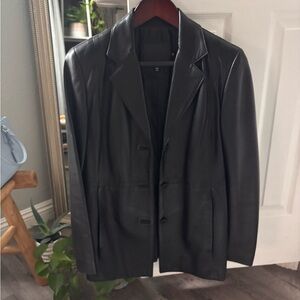 1941 vintage Coach Black Leather Jacket